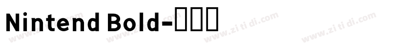 Nintend Bold字体转换